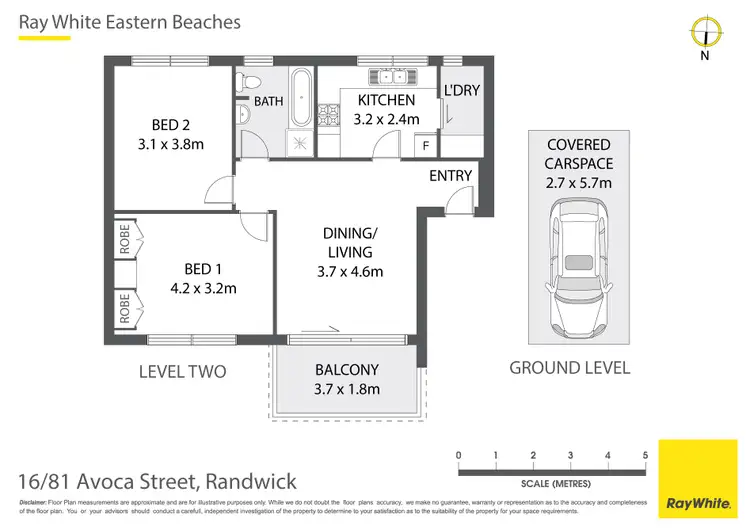 Floorplan of Homely apartment listing, 16/81 Avoca Street, Randwick NSW 2031