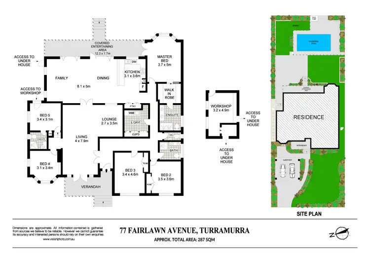 Floorplan of Homely house listing, 77 Fairlawn Avenue, Turramurra NSW 2074