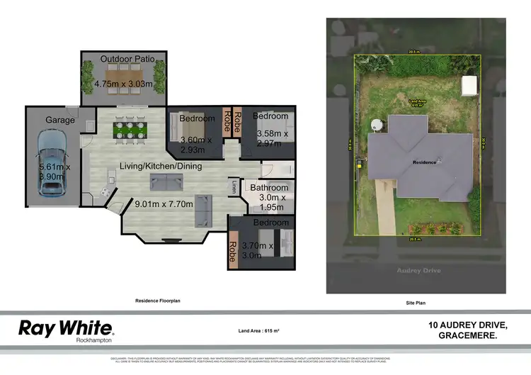 Floorplan of Homely house listing, 10 Audrey Drive, Gracemere QLD 4702