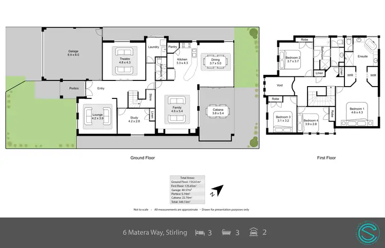 Floorplan of Homely house listing, 6 Matera Way, Stirling WA 6021