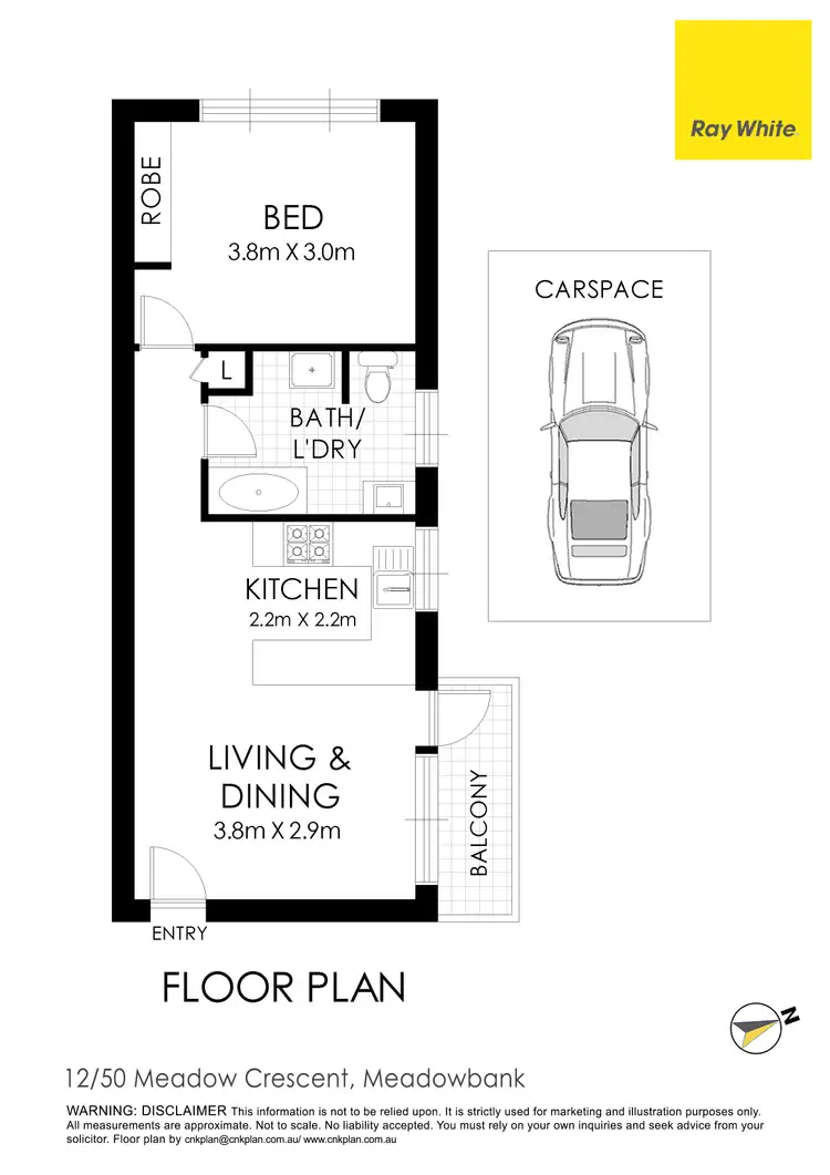 Floorplan of Homely unit listing, 12/50 Meadow Cres., Meadowbank NSW 2114