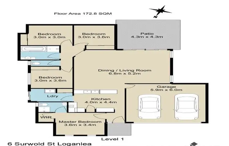 Floorplan of Homely house listing, 6 Surwold Way, Loganlea QLD 4131