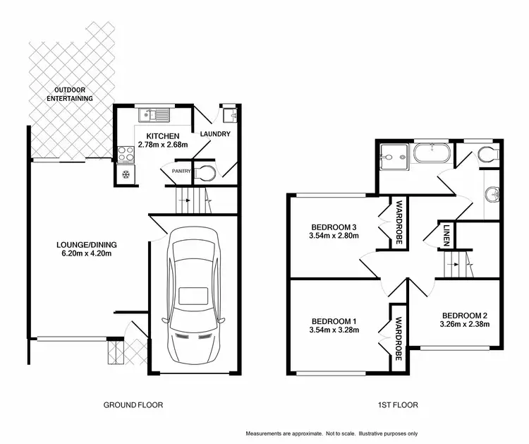 Floorplan of Homely townhouse listing, 1/2-4 Thurston Street, Penrith NSW 2750