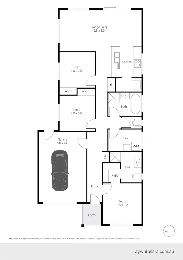 Floorplan of Homely house listing, 36 Yellow Avenue, Lara VIC 3212