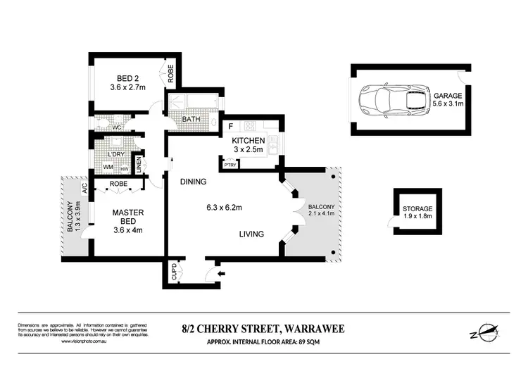 Floorplan of Homely unit listing, 8/2 Cherry Street, Warrawee NSW 2074