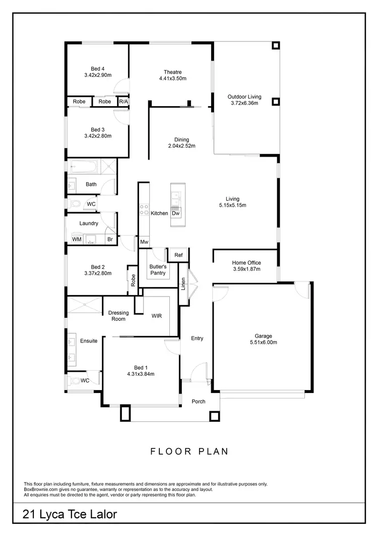 Floorplan of Homely house listing, 21 Lyca Terrace, Lalor VIC 3075