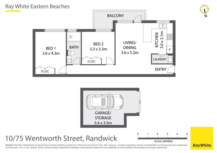 Floorplan of Homely apartment listing, 10/75 Wentworth Street, Randwick NSW 2031