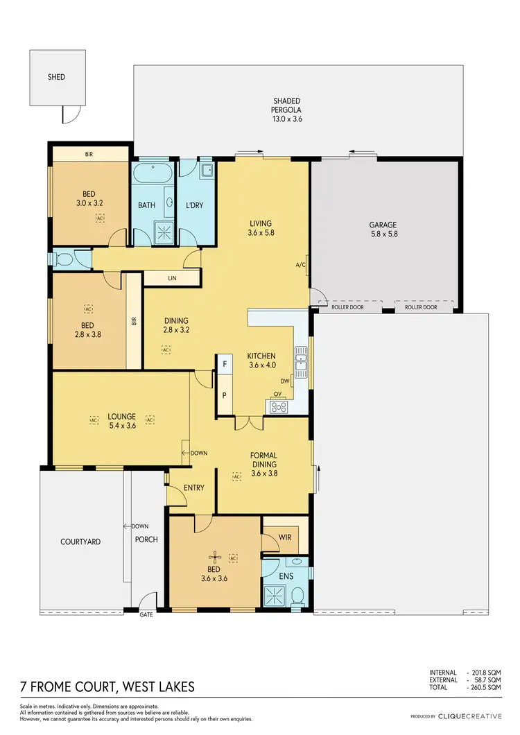 Floorplan of Homely house listing, 7 Frome Crescent, West Lakes SA 5021