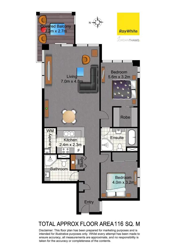 Floorplan of Homely apartment listing, 1105/18 Cypress Avenue, Surfers Paradise QLD 4217