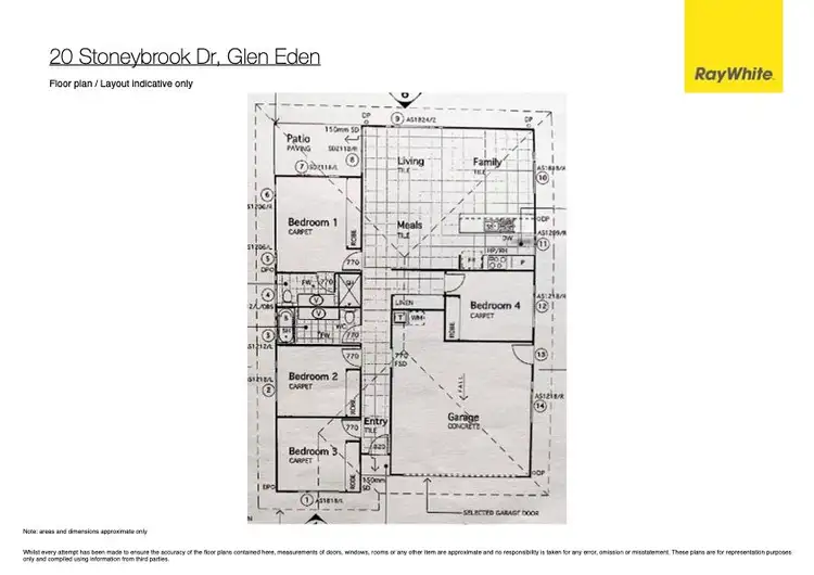 Floorplan of Homely house listing, 20 Stoneybrook Drive, Glen Eden QLD 4680