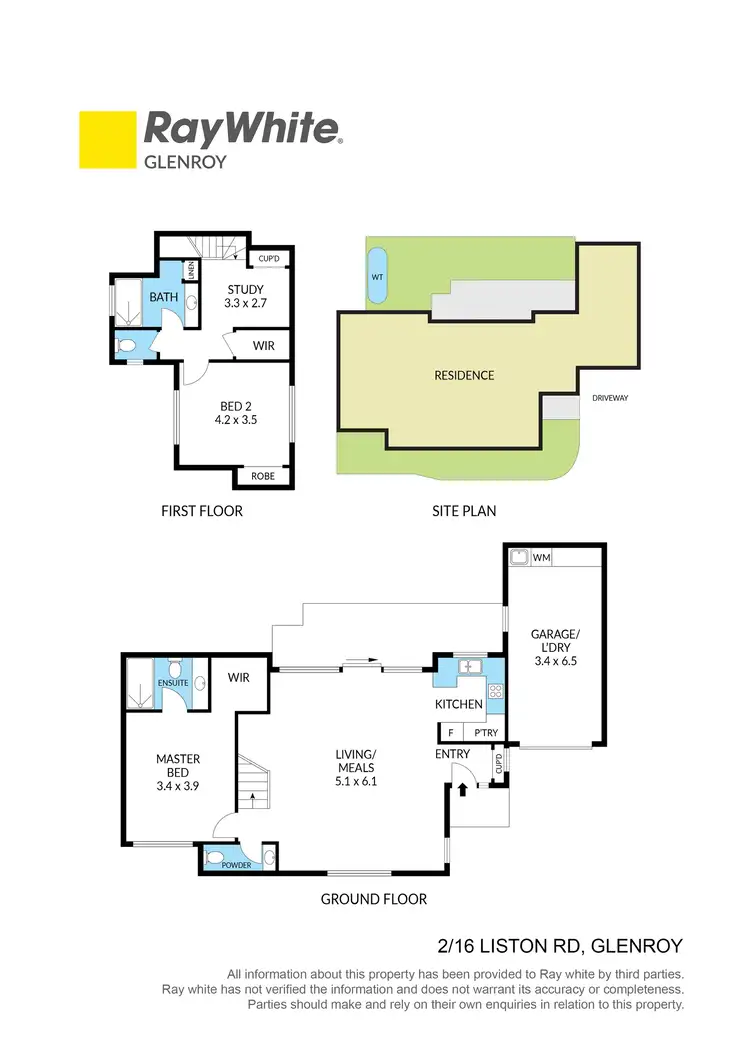 Floorplan of Homely townhouse listing, 2/16 Liston Road, Glenroy VIC 3046