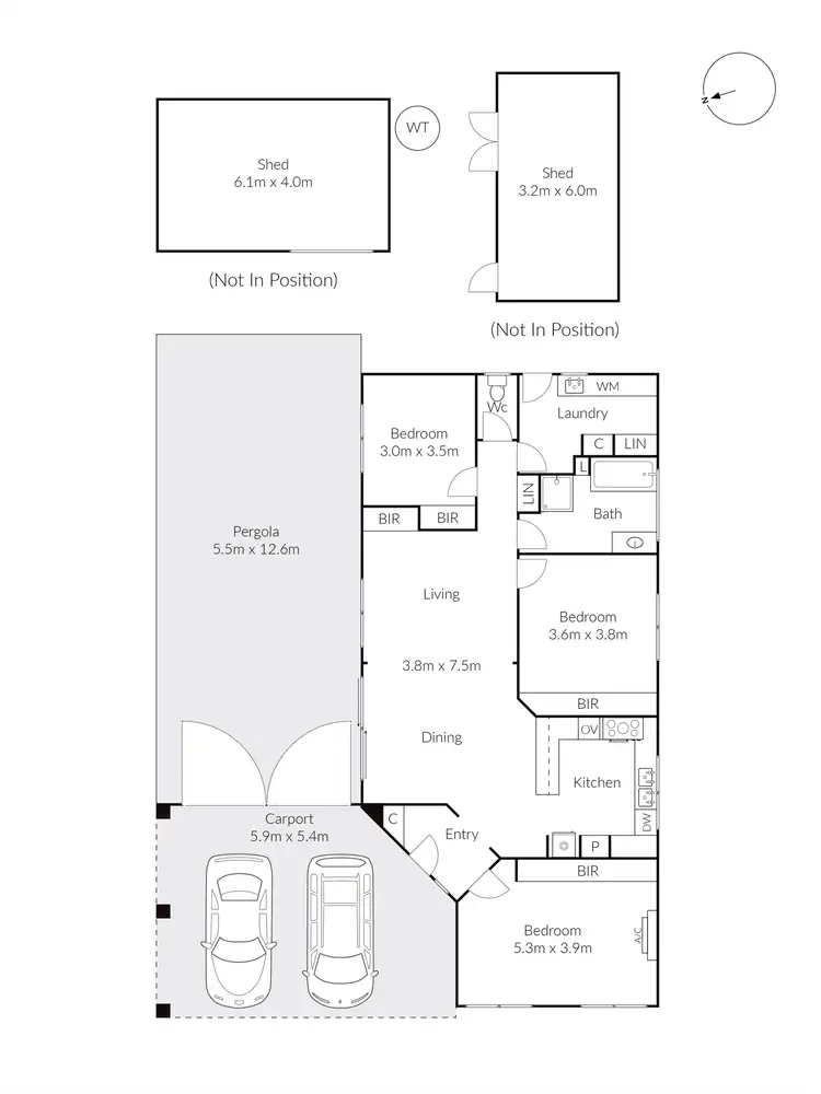 Floorplan of Homely house listing, 32 Corangamite Drive, Corio VIC 3214