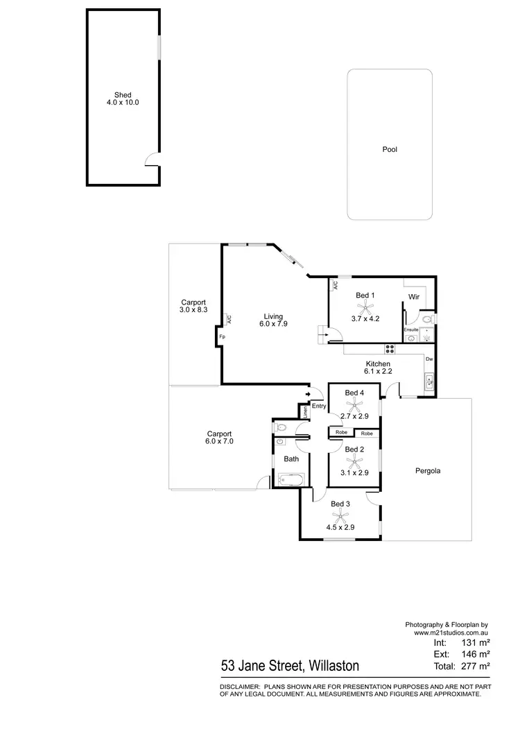 Floorplan of Homely house listing, 53 Jane Street, Willaston SA 5118
