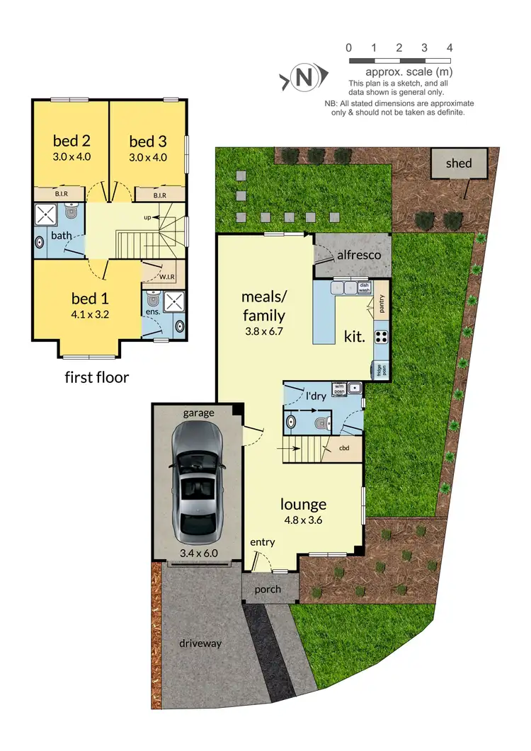 Floorplan of Homely townhouse listing, 21C Utah Road, Glen Waverley VIC 3150