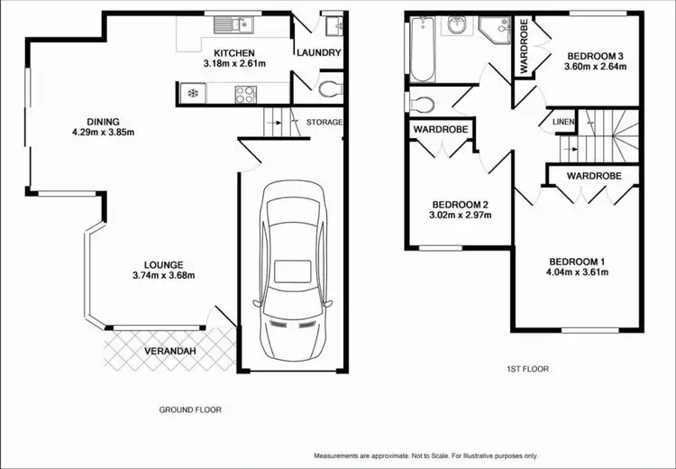 Floorplan of Homely semi-detached listing, 1/14A Balaclava Road, Emu Heights NSW 2750