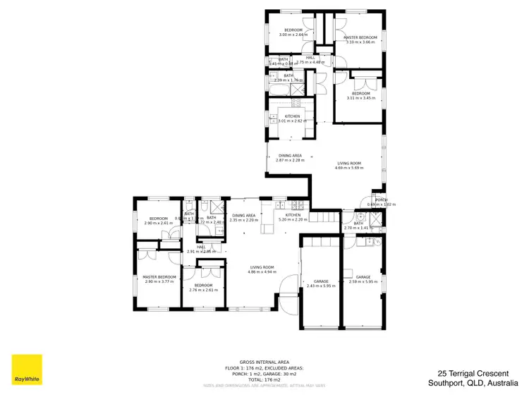 Floorplan of Homely house listing, 1&2/25 Terrigal Crescent, Southport QLD 4215