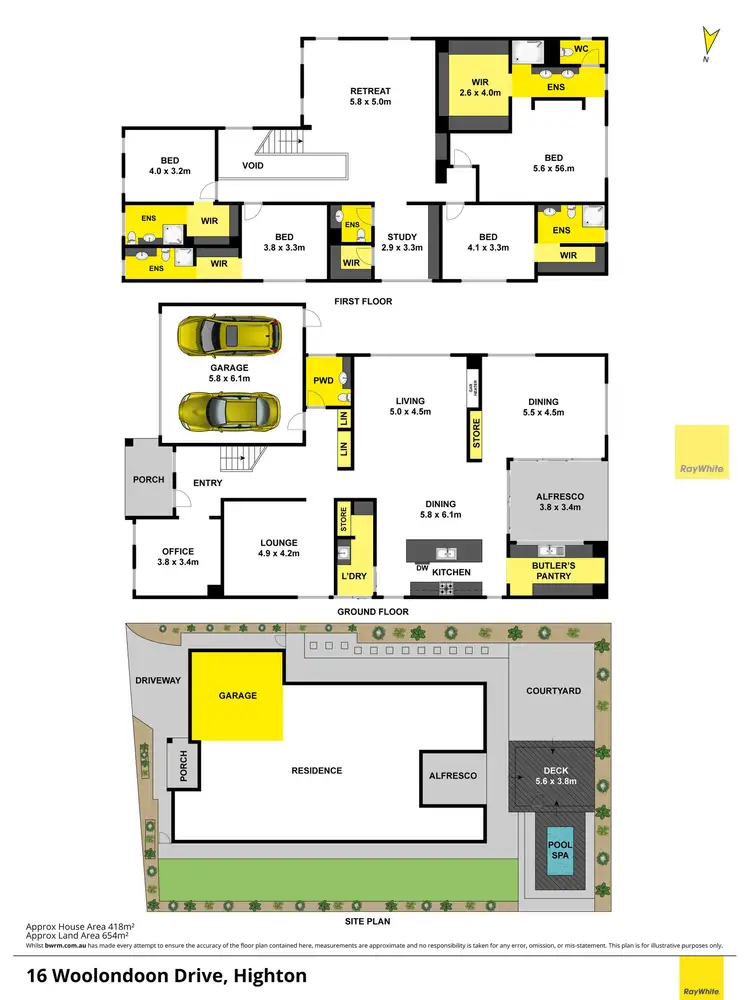 Floorplan of Homely house listing, 16 Woolondoon Drive, Highton VIC 3216