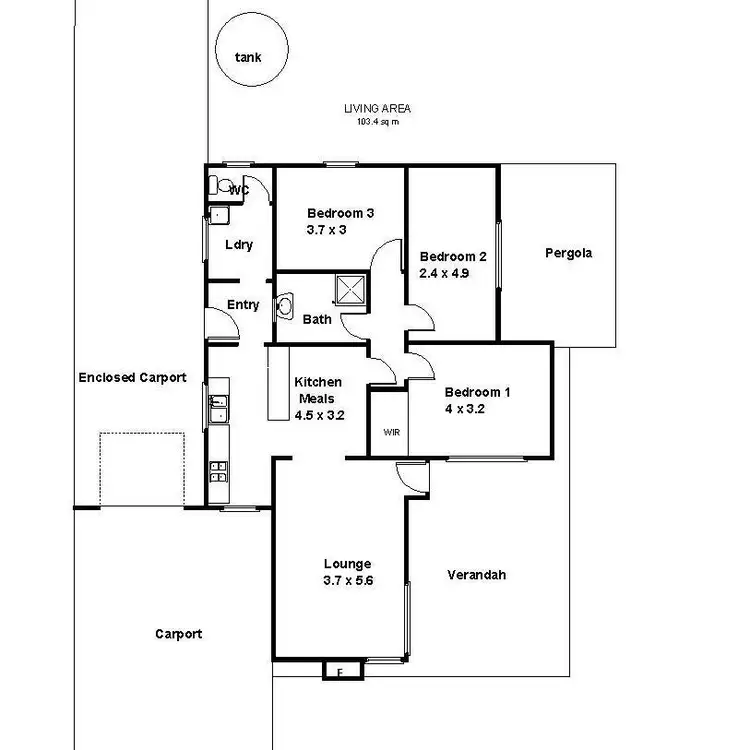 Floorplan of Homely house listing, 1540 Bookpurnong Road, Loxton SA 5333