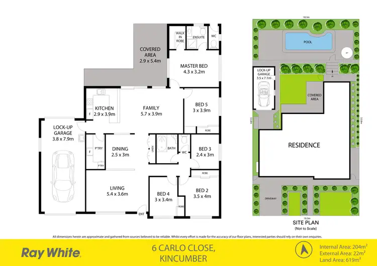 Floorplan of Homely house listing, 6 Carlo Close, Kincumber NSW 2251