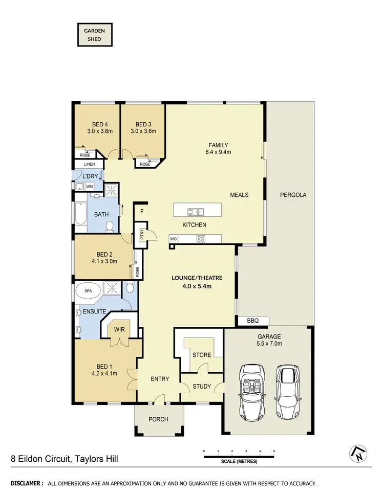 Floorplan of Homely house listing, 8 Eildon Circuit, Taylors Hill VIC 3037