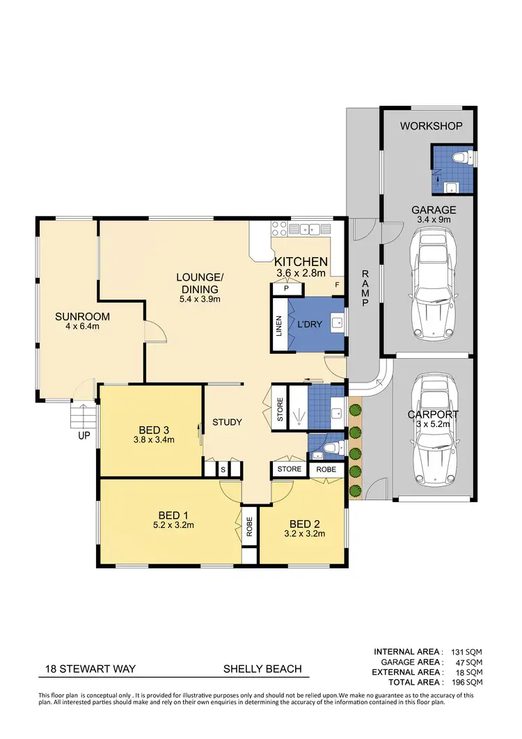 Floorplan of Homely house listing, 18 Stewart Way, Shelly Beach QLD 4551