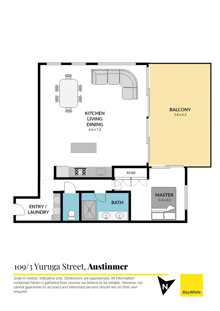 Floorplan of Homely apartment listing, 3/109 Yuruga Street, Austinmer NSW 2515