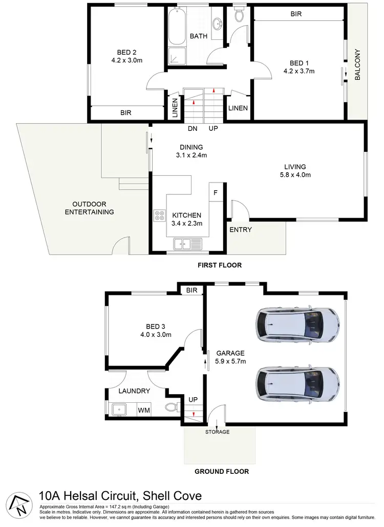 Floorplan of Homely house listing, 10A Helsal Circuit, Shell Cove NSW 2529
