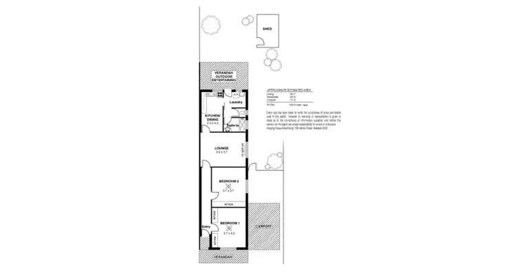 Floorplan of Homely house listing, 36 Russell Street, Rosewater SA 5013