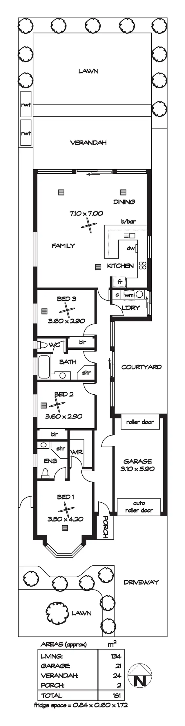 Floorplan of Homely house listing, 21a Edwin Avenue, Tranmere SA 5073