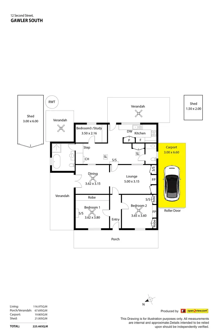 Floorplan of Homely house listing, 12 Second Street, Gawler South SA 5118