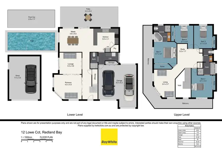 Floorplan of Homely house listing, 12 Lowe Circuit, Redland Bay QLD 4165