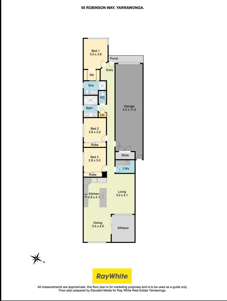Floorplan of Homely house listing, 50 Robinson Way, Yarrawonga VIC 3730