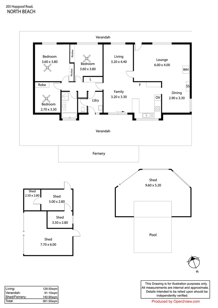 Floorplan of Homely house listing, 205 Hopgood Road, North Beach SA 5556