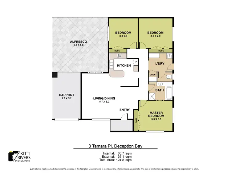 Floorplan of Homely house listing, 3 Tamara Place, Deception Bay QLD 4508