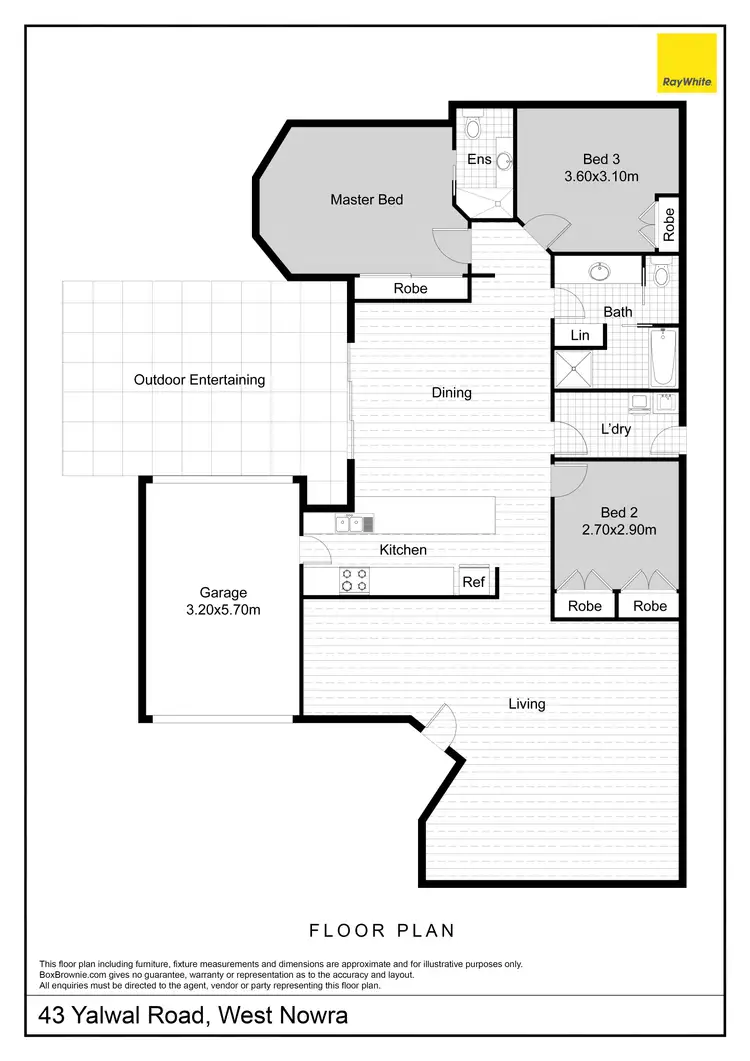 Floorplan of Homely house listing, 43 Yalwal Road, West Nowra NSW 2541