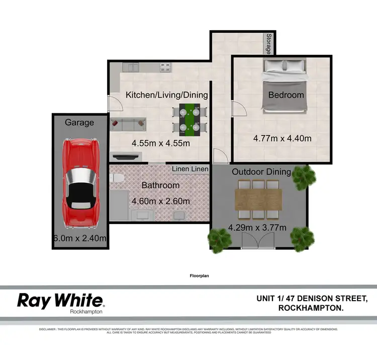 Floorplan of Homely block of units listing, 5/47 Denison Street, Rockhampton City QLD 4700