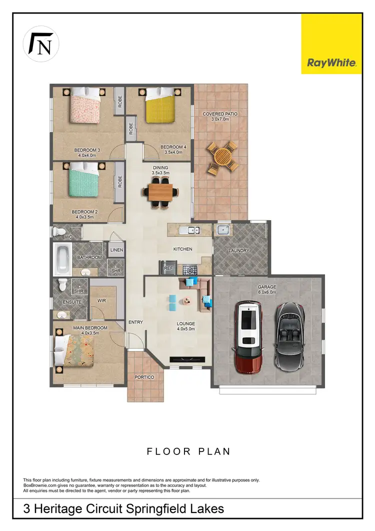Floorplan of Homely house listing, 3 Heritage Circuit, Springfield Lakes QLD 4300