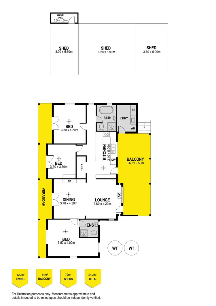 Floorplan of Homely house listing, 1598 Inman Valley Road, Inman Valley SA 5211