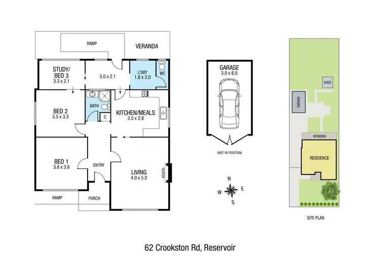 Floorplan of Homely house listing, 62 Crookston Road, Reservoir VIC 3073