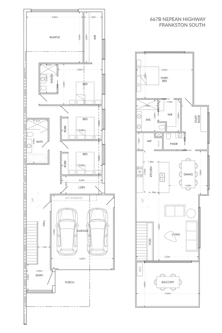 Floorplan of Homely house listing, 667B Nepean Highway, Frankston South VIC 3199