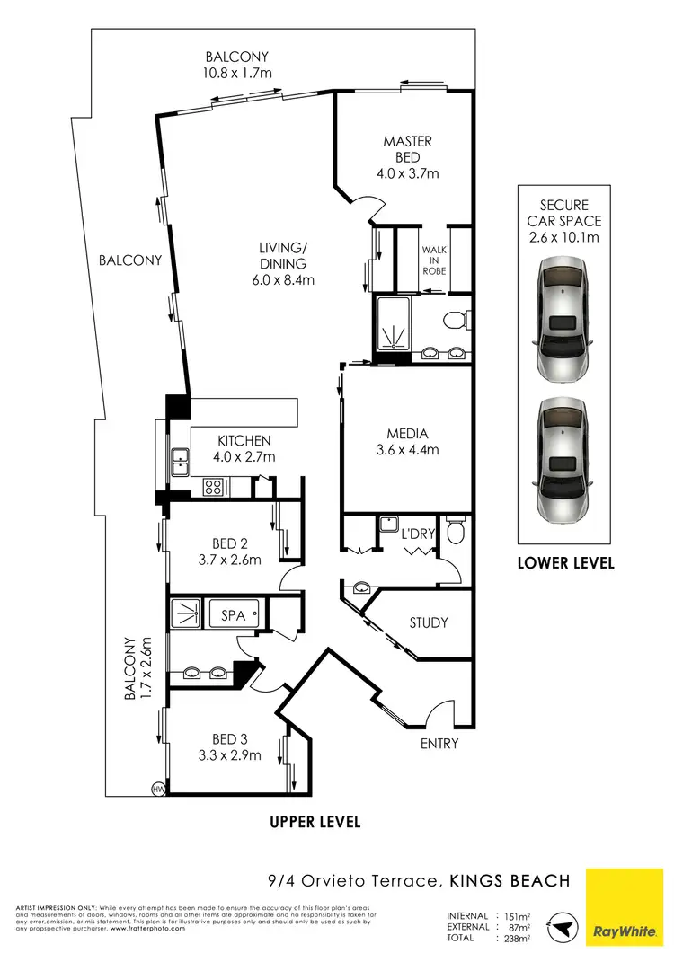 Floorplan of Homely unit listing, Unit 9/4-6 Orvieto Terrace, Kings Beach QLD 4551