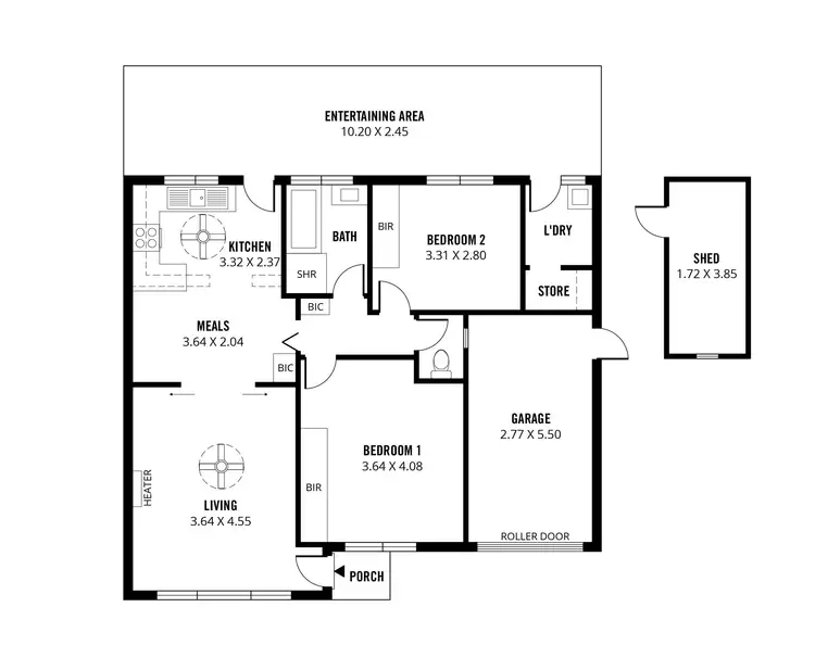 Floorplan of Homely unit listing, 3/133 Augusta Street, Glenelg East SA 5045
