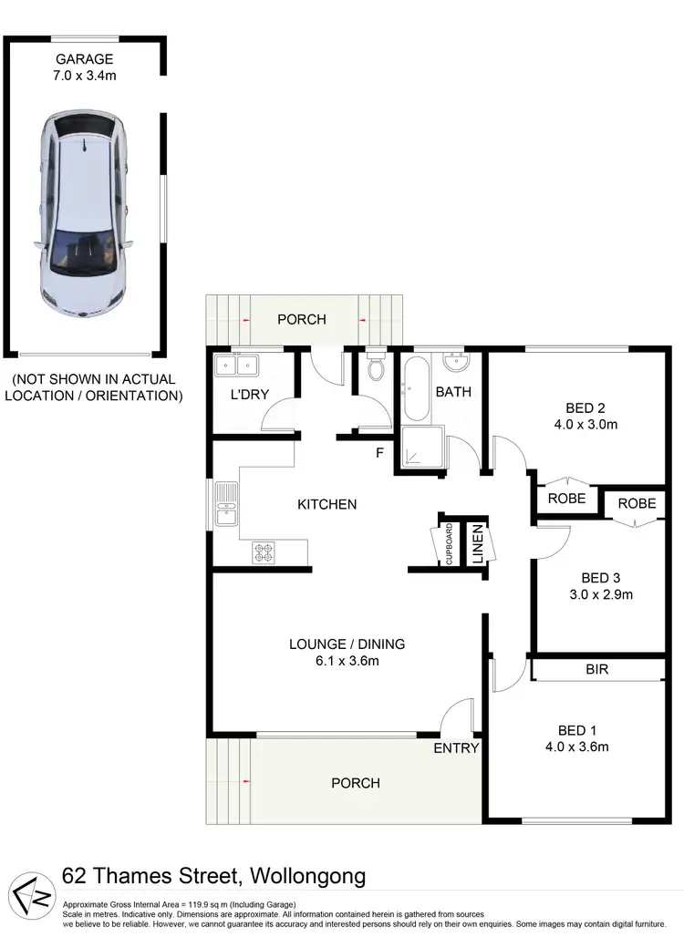 Floorplan of Homely house listing, 62 Thames Street, West Wollongong NSW 2500