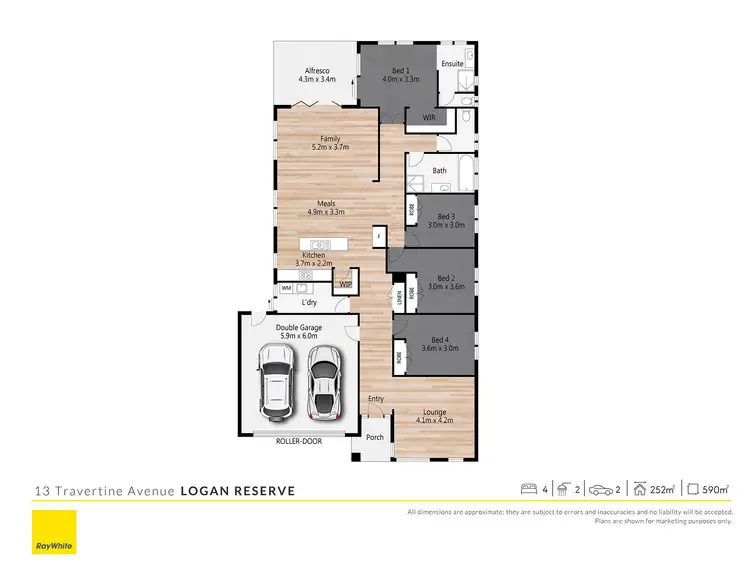 Floorplan of Homely house listing, 13 Travertine Avenue, Logan Reserve QLD 4133