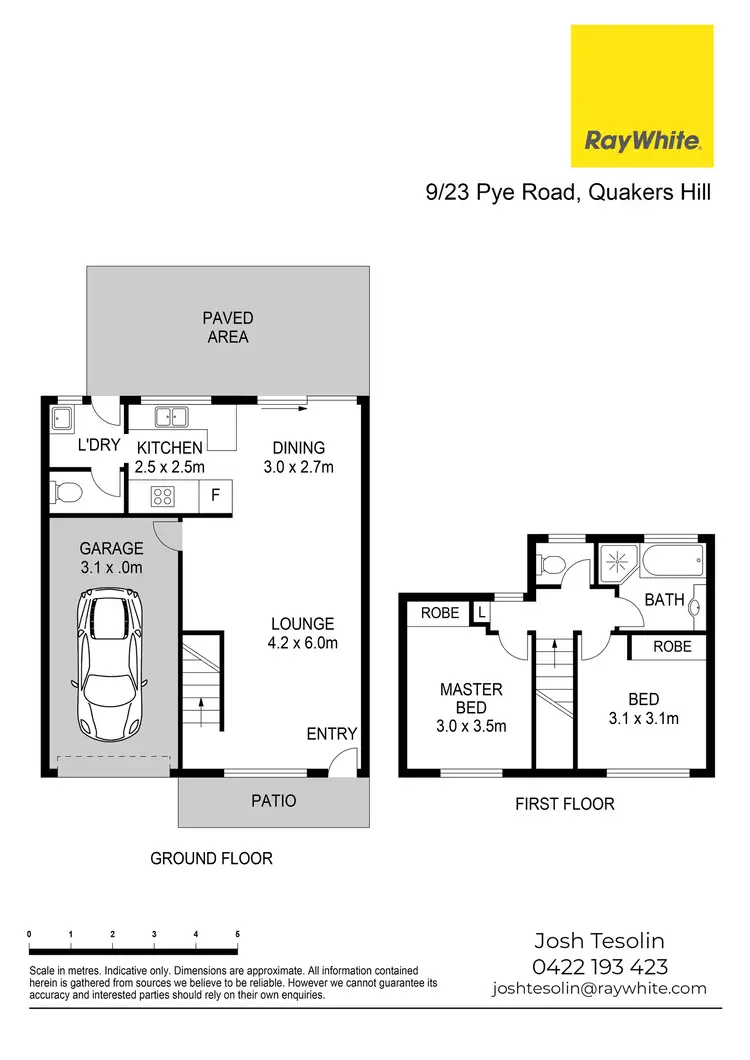 Floorplan of Homely townhouse listing, 9/23 Pye Road, Quakers Hill NSW 2763