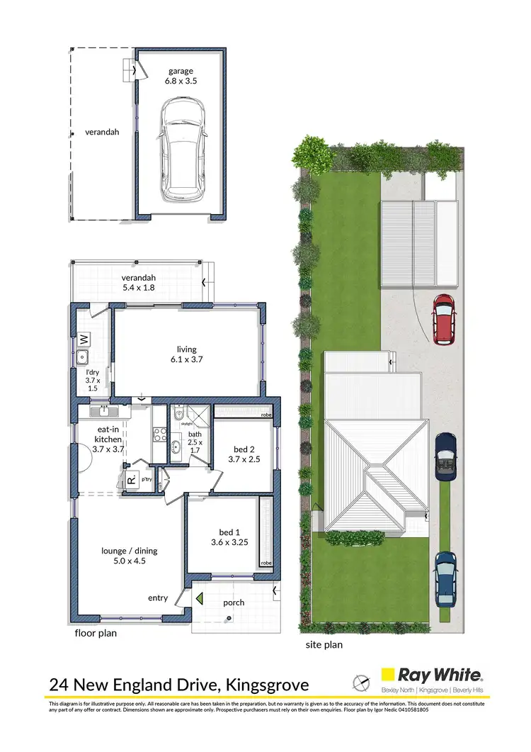 Floorplan of Homely house listing, 24 New England Drive, Kingsgrove NSW 2208