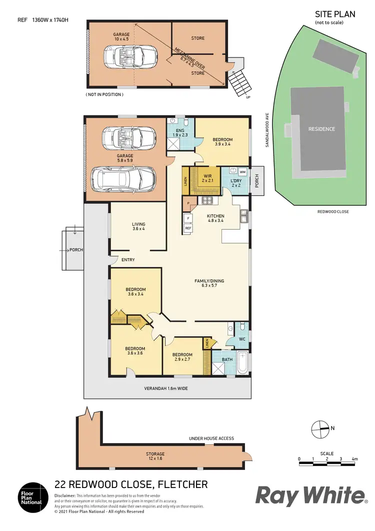 Floorplan of Homely house listing, 22 Redwood Close, Fletcher NSW 2287