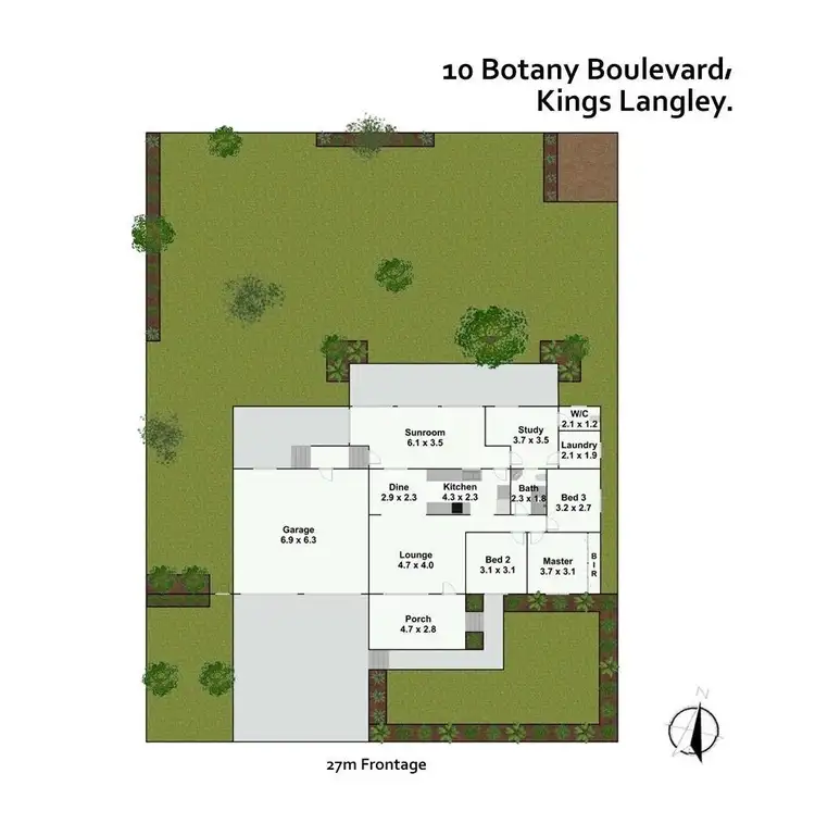 Floorplan of Homely house listing, 10 Botany Boulevard, Kings Langley NSW 2147