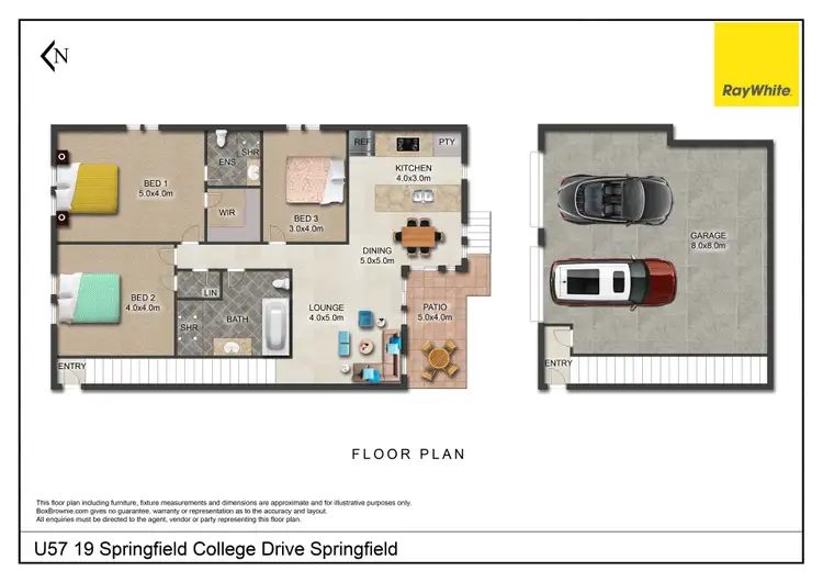Floorplan of Homely townhouse listing, 57/13-23 Springfield College Drive, Springfield QLD 4300