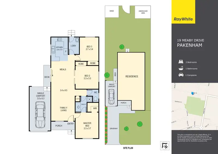 Floorplan of Homely house listing, 19 Meaby Drive, Pakenham VIC 3810